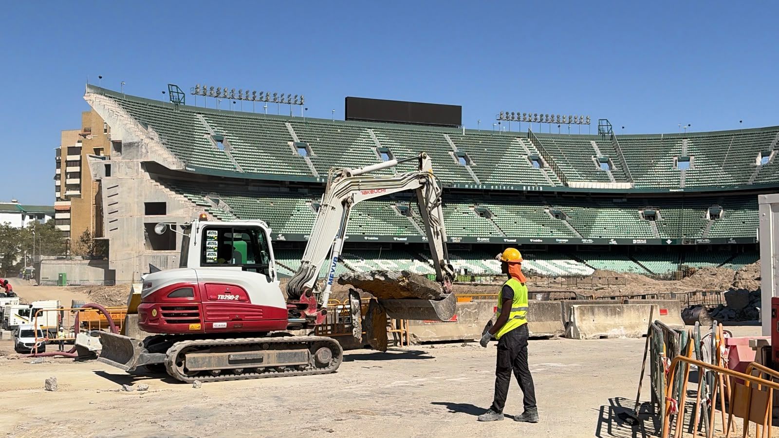 Las obras del estadio Benito Villamarín a 23 de septiembre de 2026
