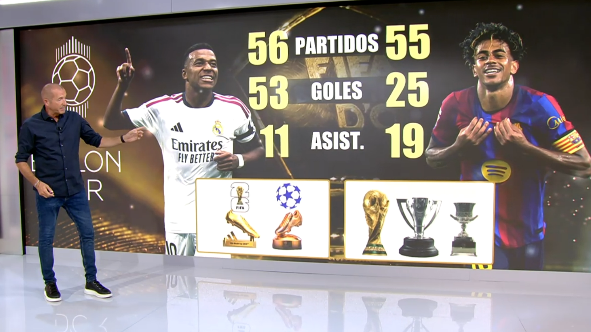 Manu Carreño, durante su editorial sobre Mbappé y Lamine Yamal