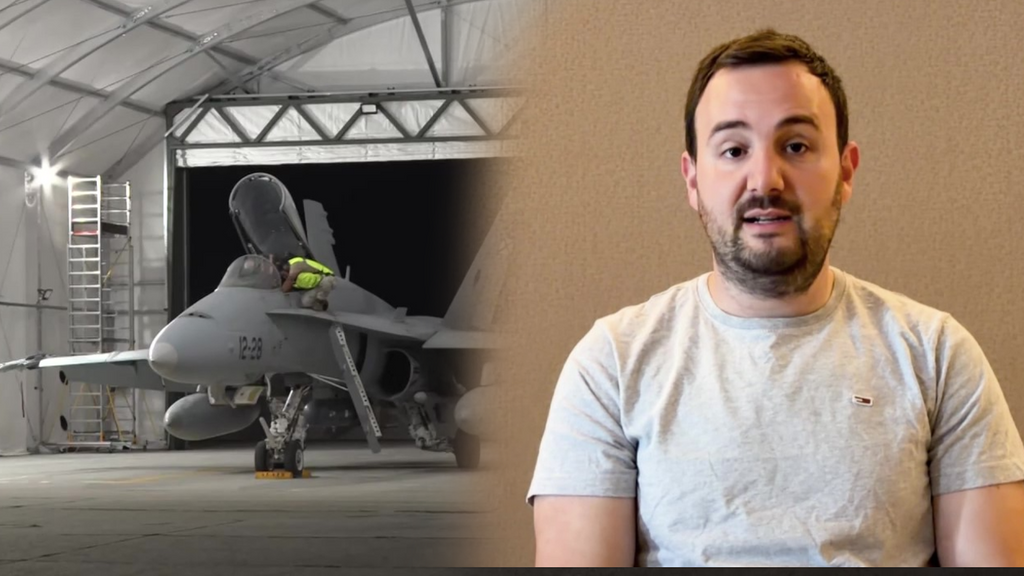 Los pilotos españoles que derribaron un dron ruso en Rumanía: "Estábamos durmiendo cuando oímos la alarma"