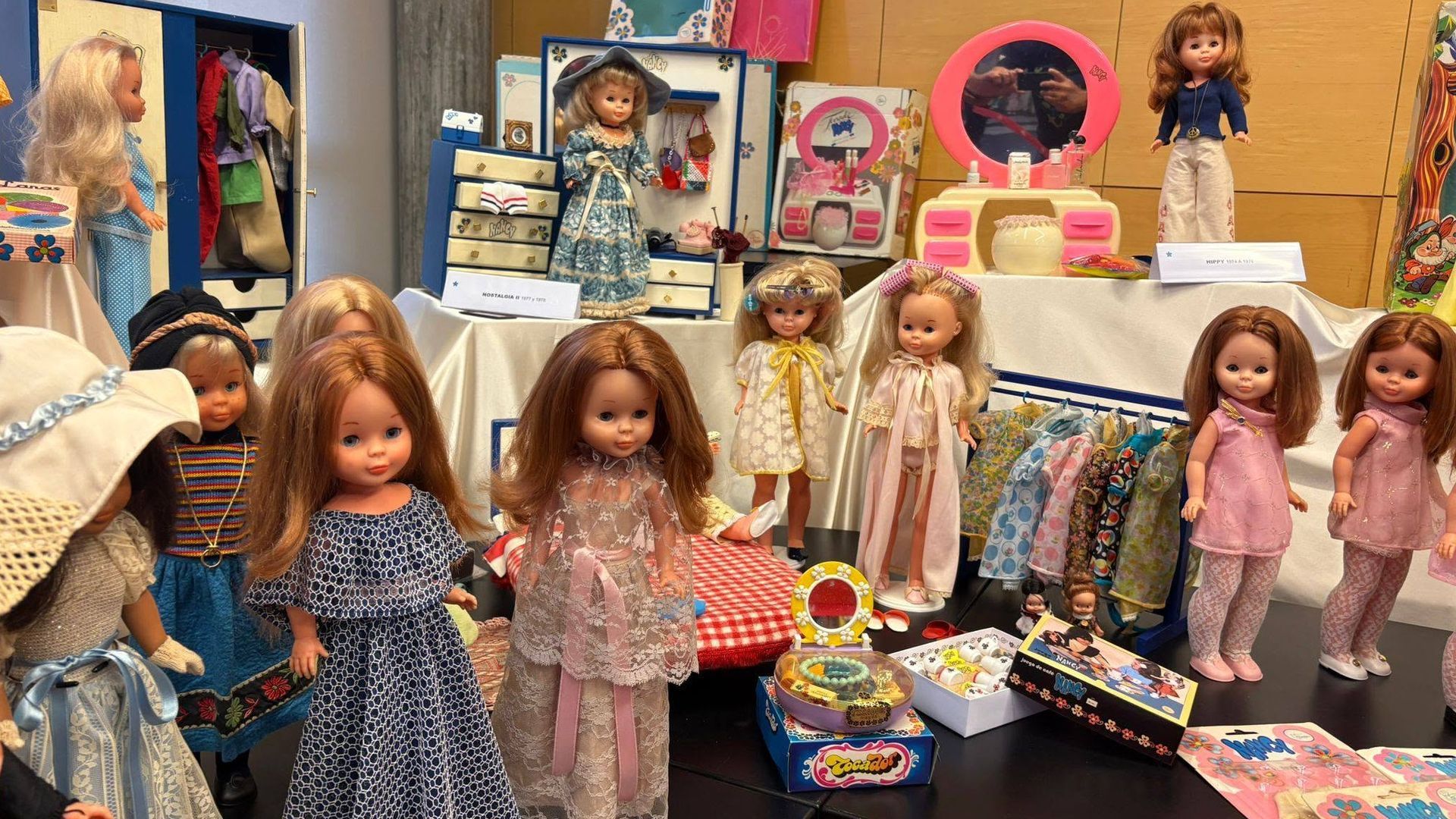 Parte de la colección de Nancys de Marga, en Gondomar, Pontevedra
