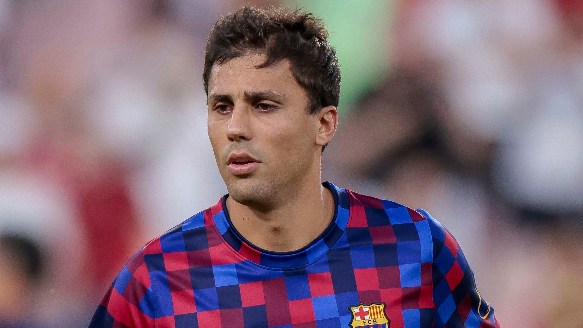 Rodri antes de un encuentro del Barça Rodri antes de un encuentro del Barça