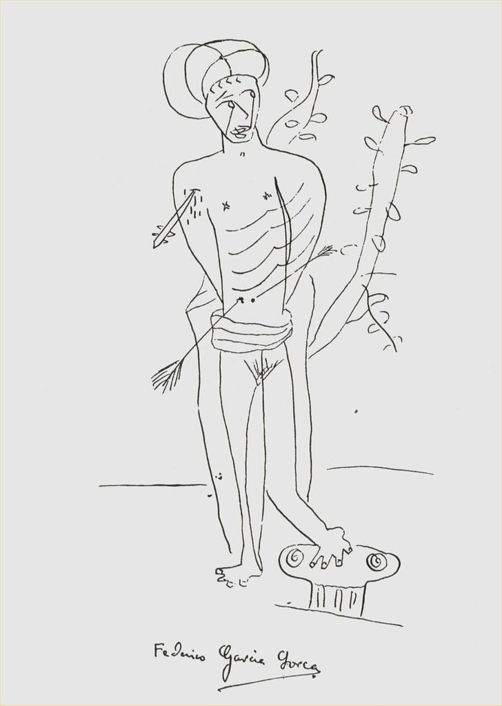 San Sebastián dibujado por Federico García Lorca en 1927