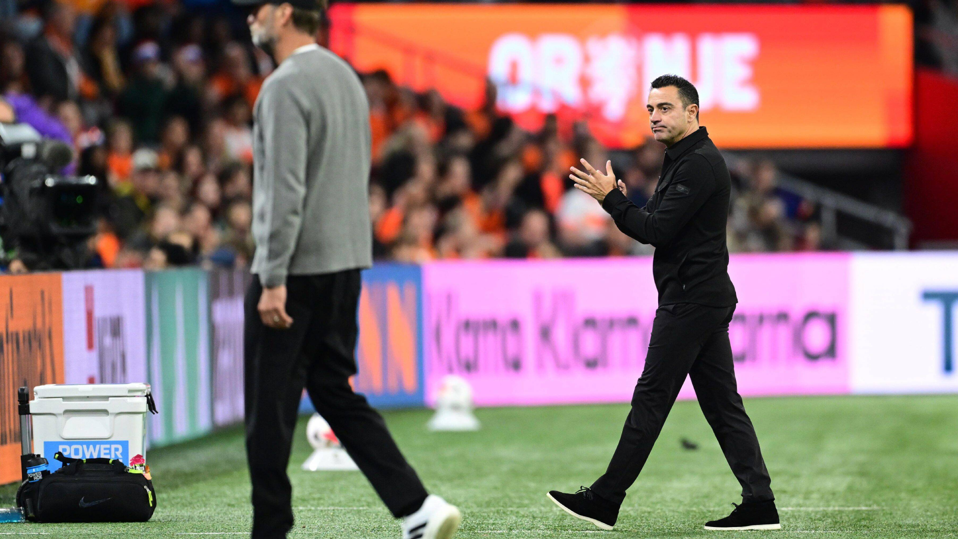 Xavi Hernández, ante Klopp en el Países Bajos-Alemania Xavi Hernández, ante Klopp en el Países Bajos-Alemania
