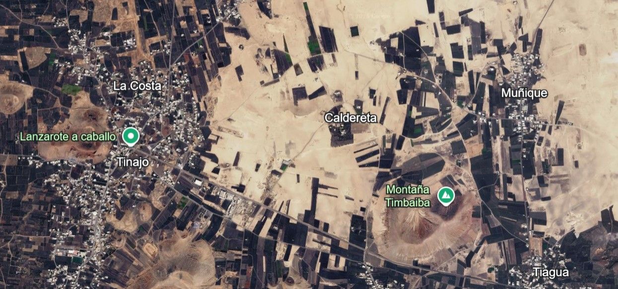Zona de Caldereta, en Lanzarote, en Canarias
