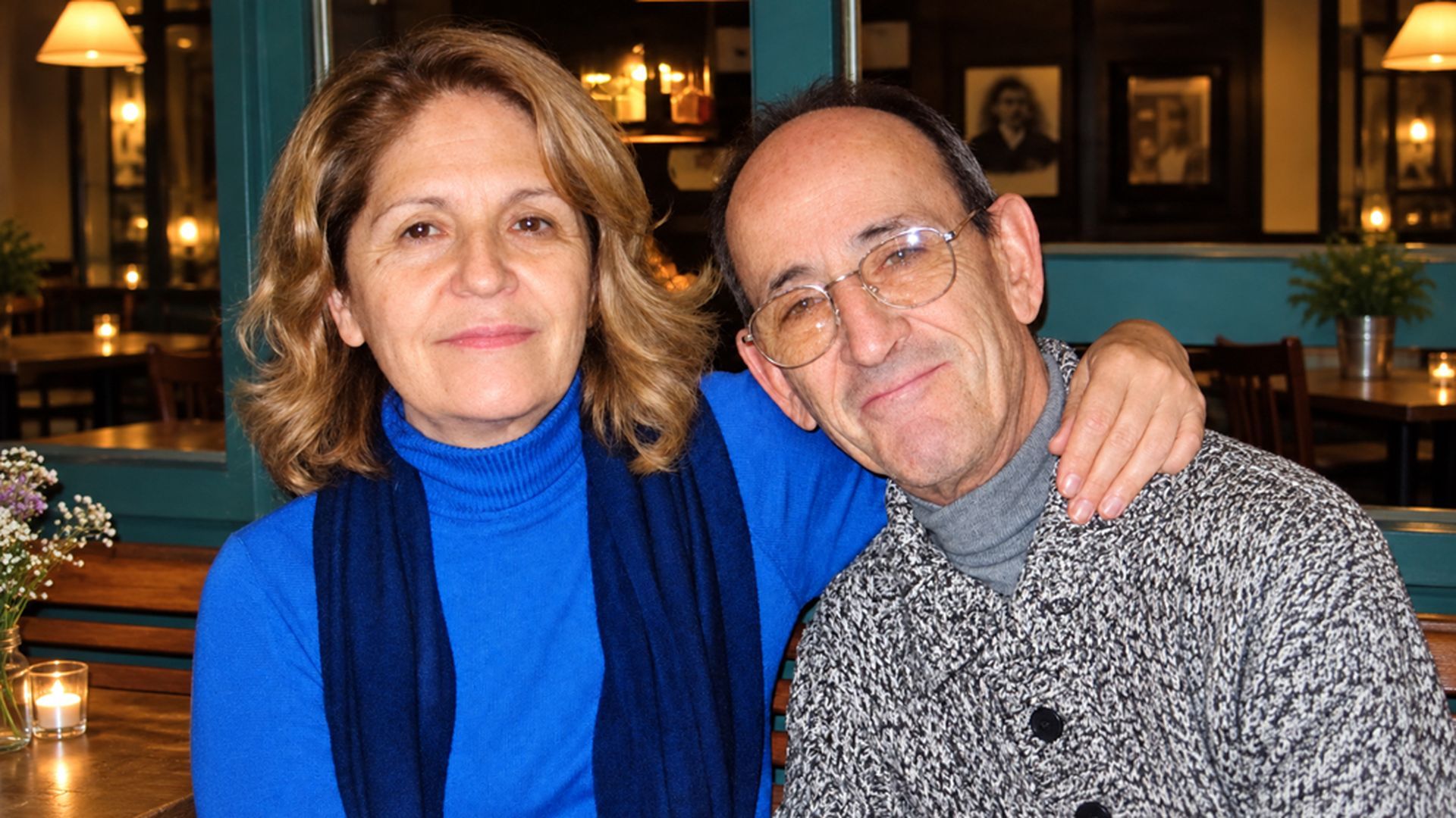 Con su marido Con su marido