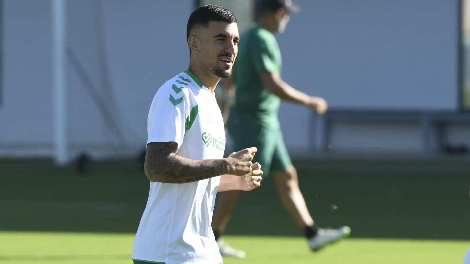 Dani Ceballos, en el entrenamiento de este miércoles Dani Ceballos, en el entrenamiento de este miércoles