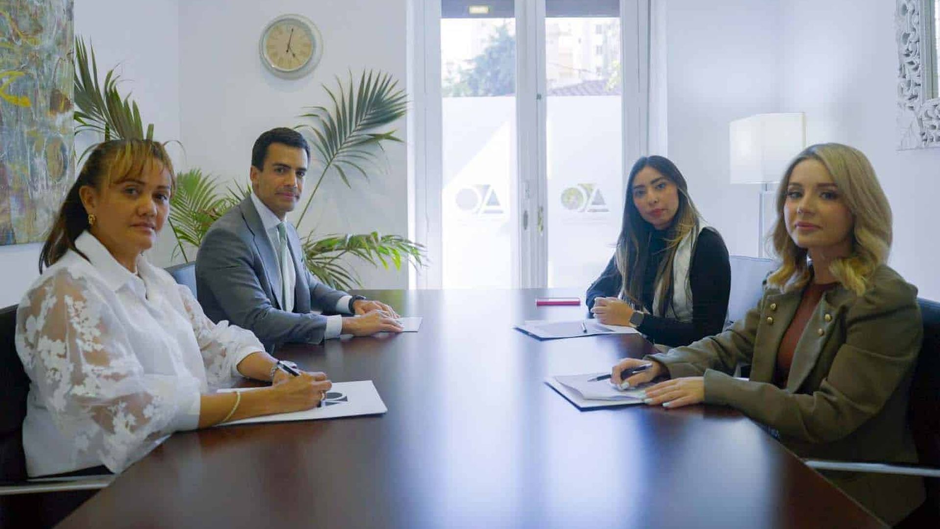 Darling Arrieta, junto a Juan Gonzalo Ospina, Adriana Behaine y Beatriz Uriarte