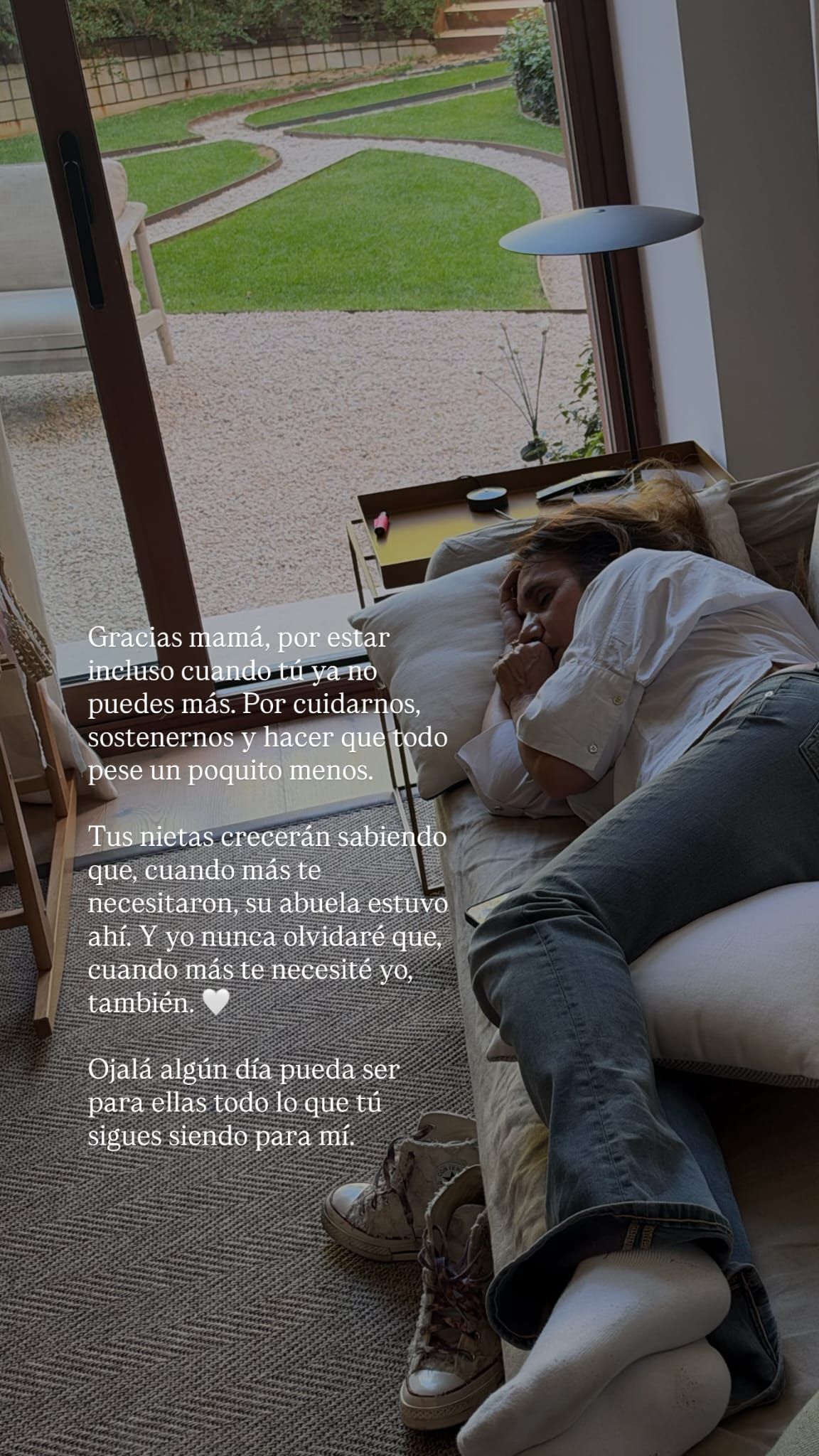 La madre de Luna Serrat ha sido un gran apoyo tras su maternidad