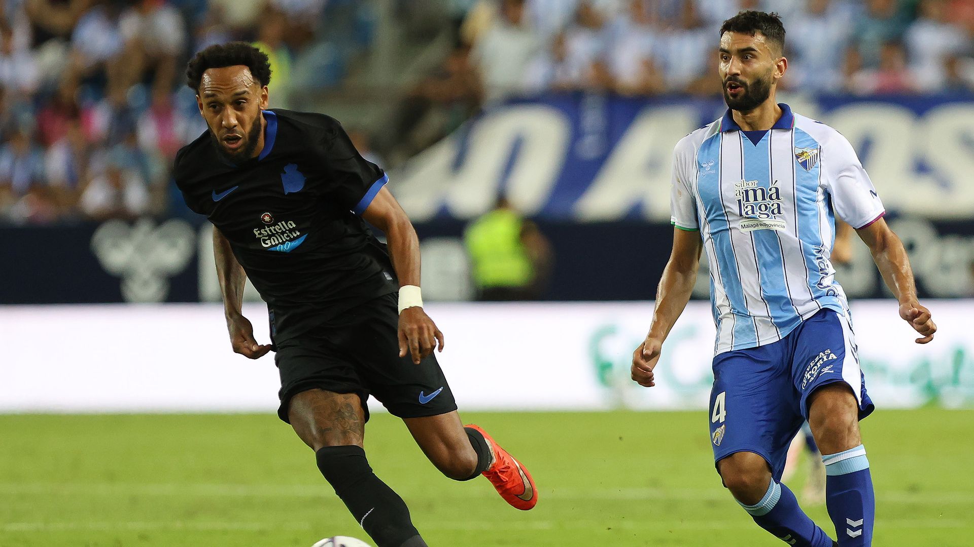 Lance de partido en el Málaga-Dépor Lance de partido en el Málaga-Dépor