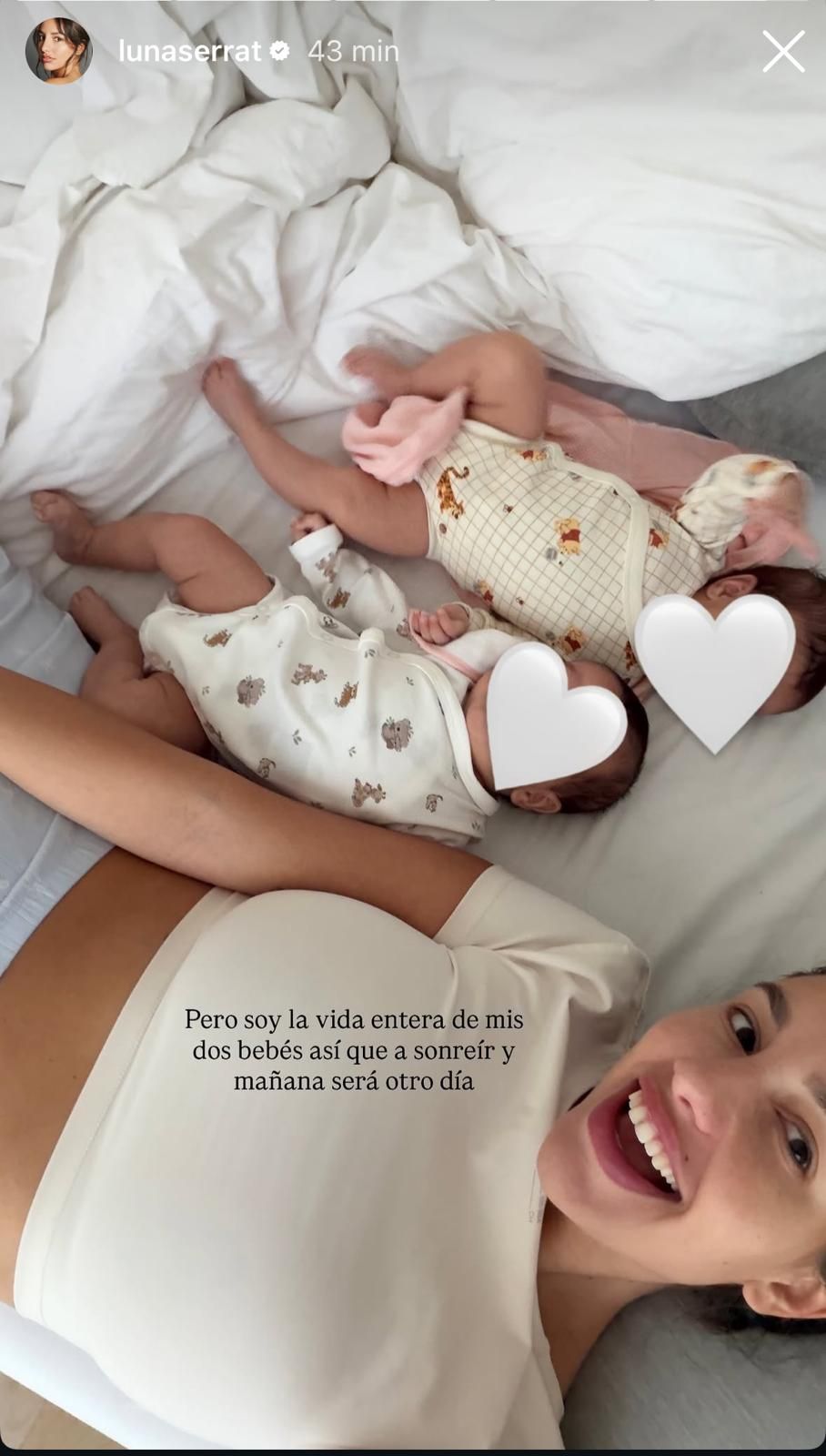 Luna Serrat sacó fuerzas tras las lágrimas