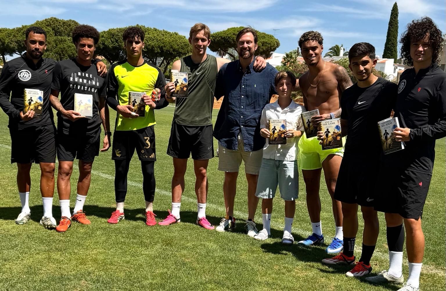 Mark-Philipp junto a sus hijos