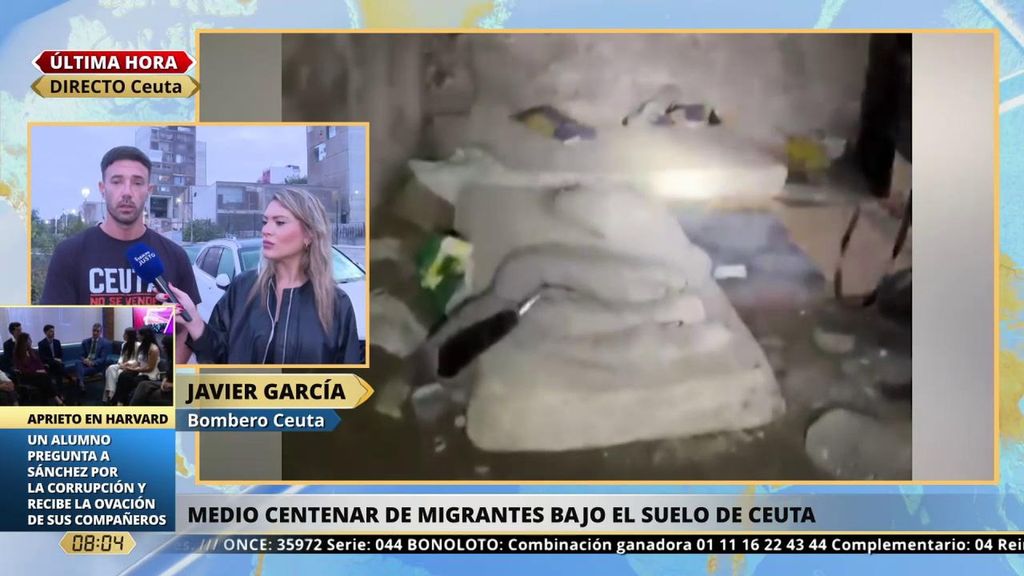 Medio centenar de inmigrantes, en un antiguo túnel militar: "Hay galerías así por toda la ciudad y el Gobierno no está tomando medidas"