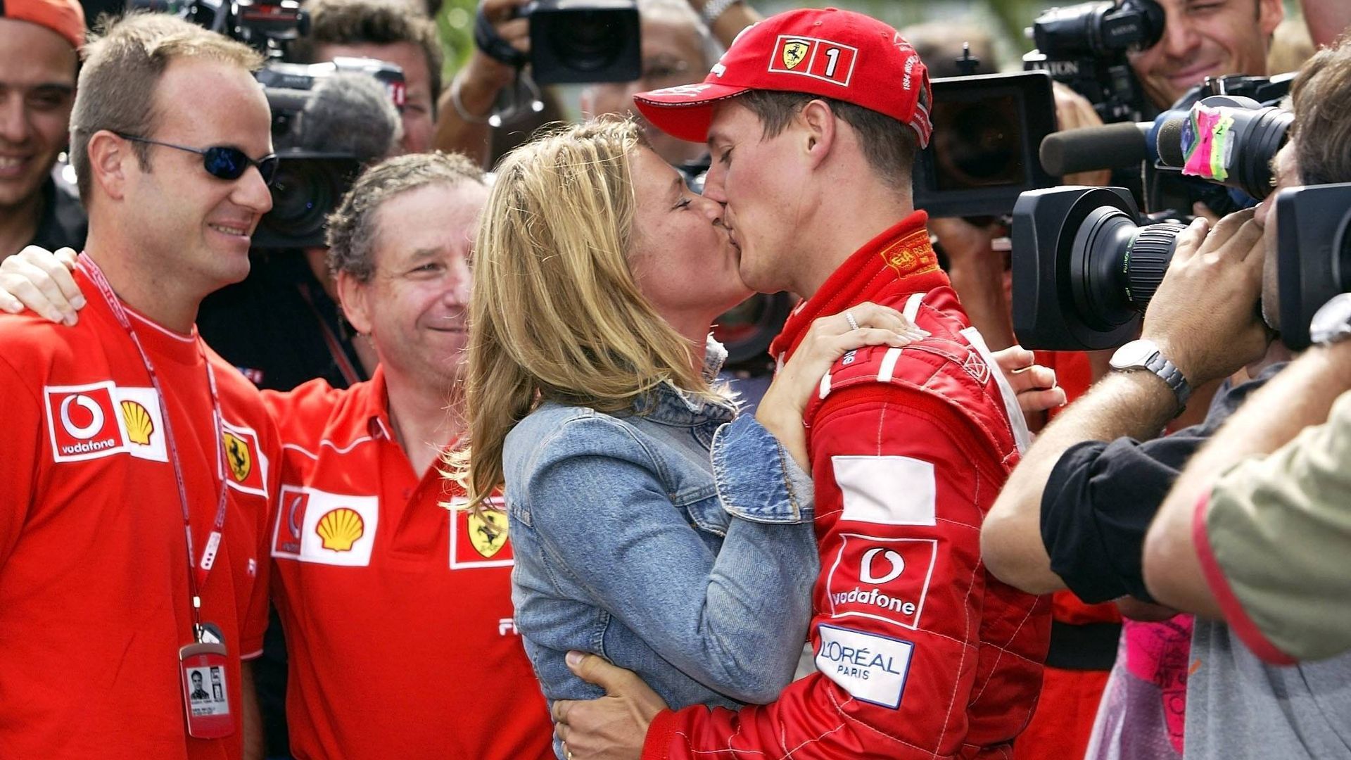 Michael Schumacher y su mujer, Corinna, antes del trágico accidente
