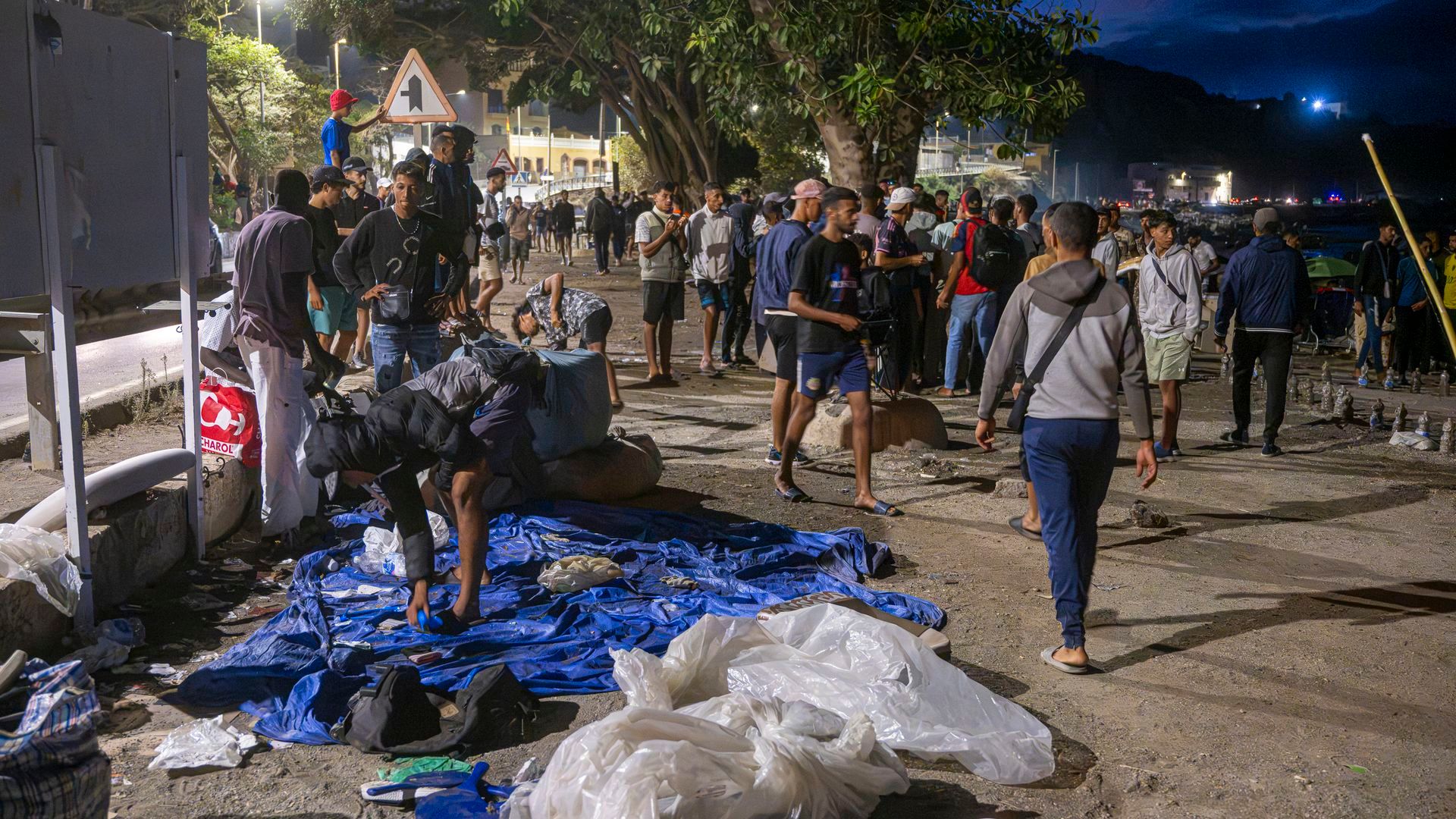Muere un inmigrante cerca de la playa de Trampolín Muere un inmigrante cerca de la playa de Trampolín