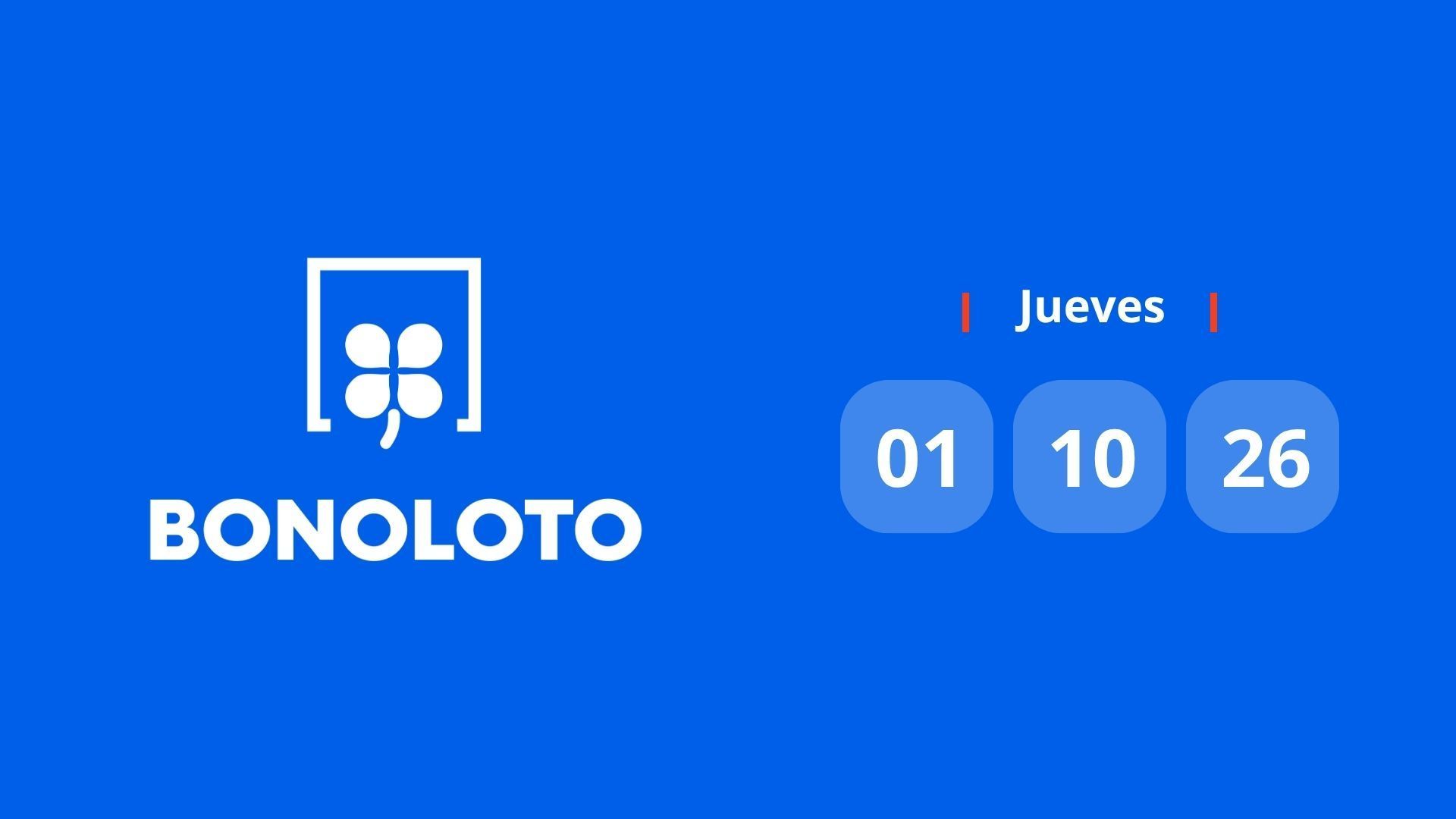 Resultado Bonoloto: comprobar número premiado hoy jueves 1 de octubre de 2026 Resultado Bonoloto: comprobar número premiado hoy jueves 1 de octubre de 2026