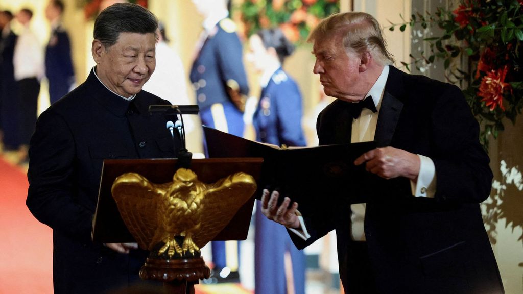 Trump muestra su mejor cara a Xi Jinping en la visita de Estados a Estados Unidos