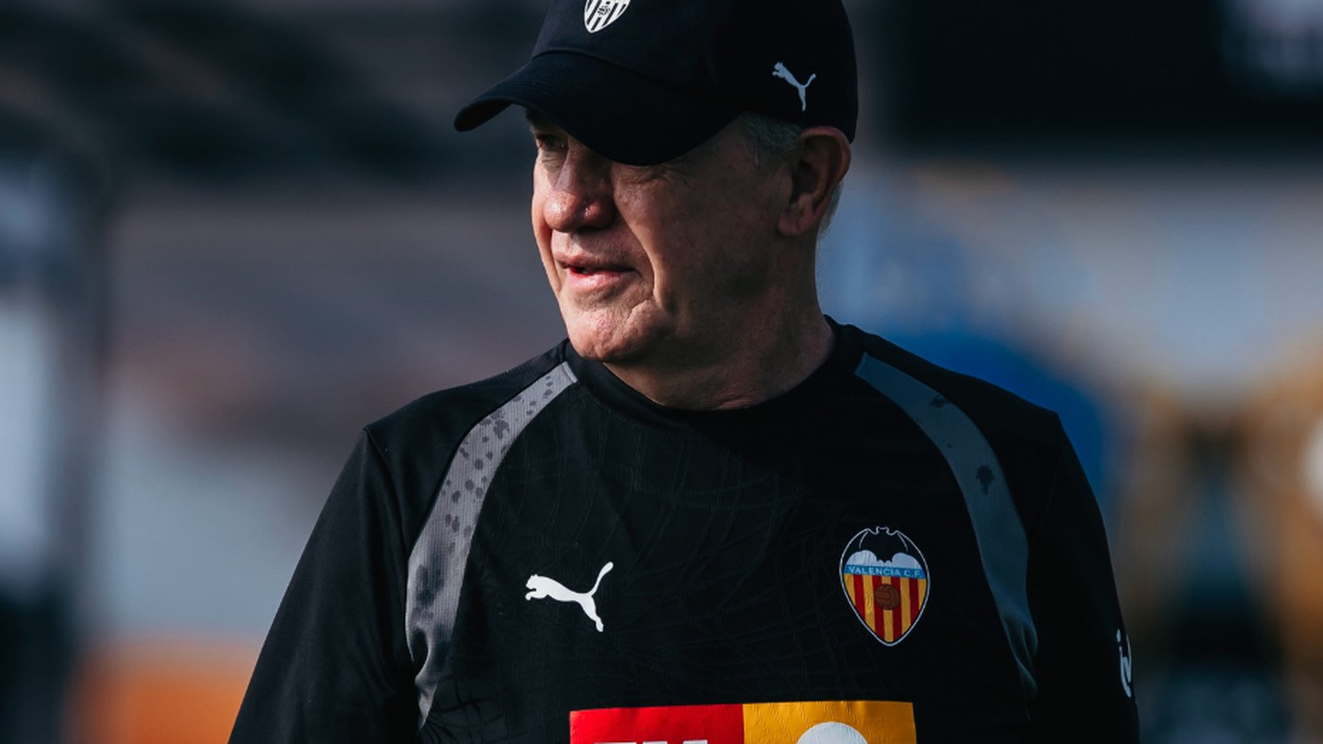 Aguirre entrenando este sábado en Paterna