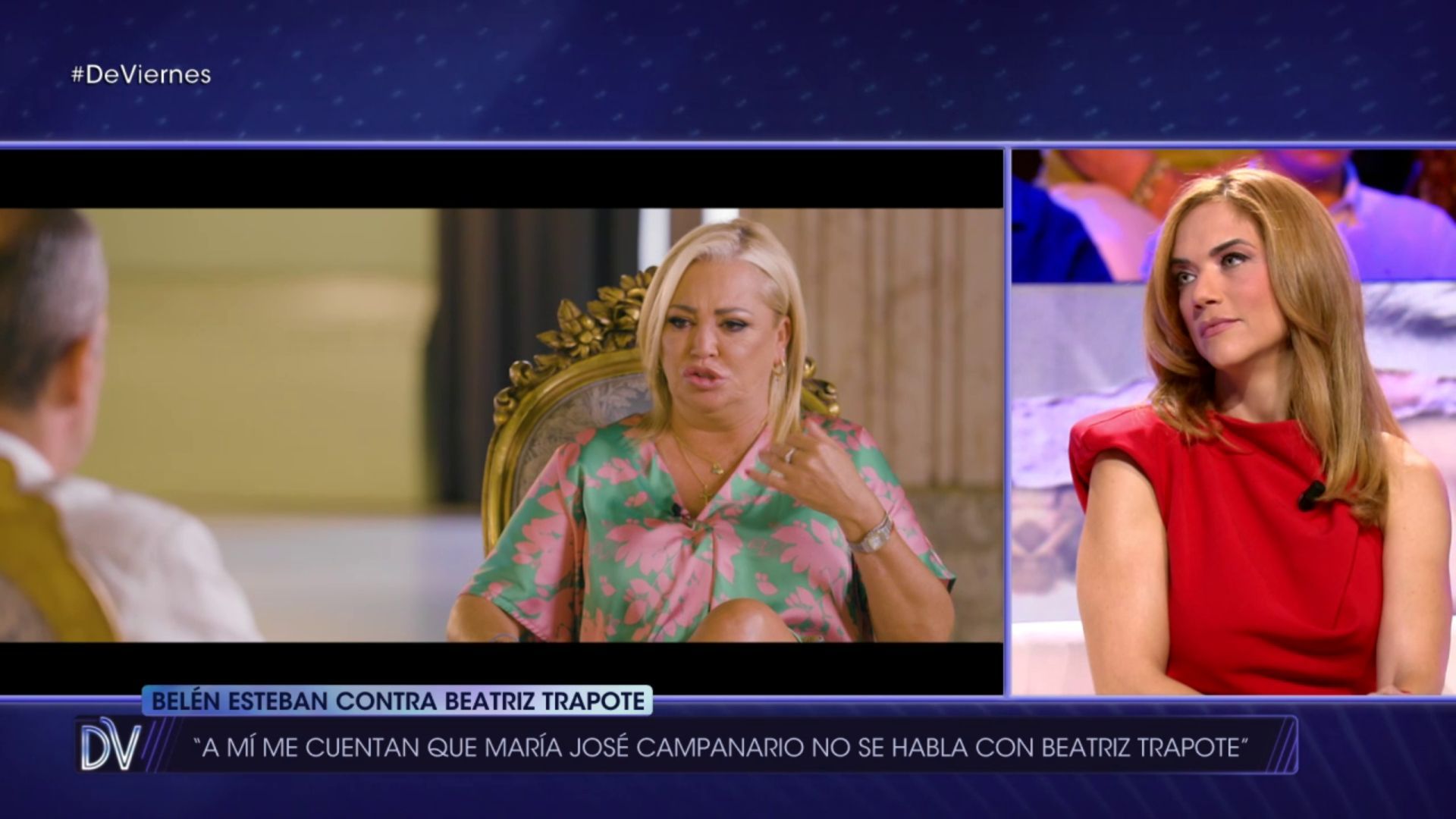 Beatriz Trapote reacciona a la entrevista de Belén Esteban en '¡De viernes!'