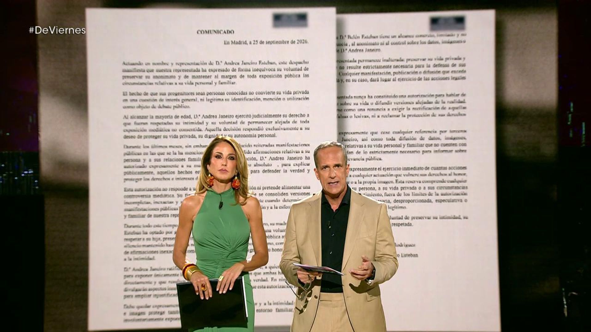 El comunicado de Andrea Janeiro