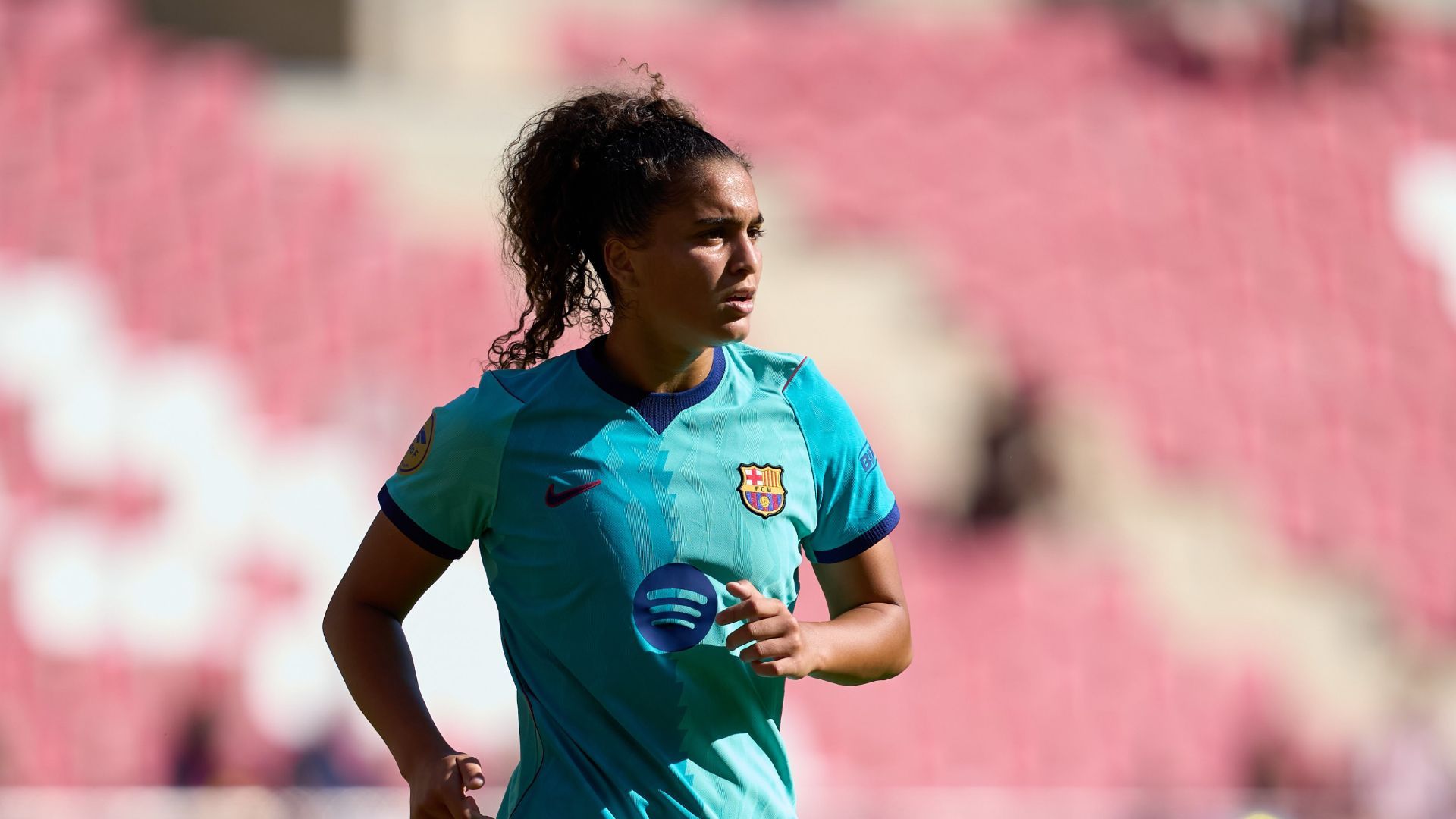 Mayssa Baha, en el partido ante el Logroño Mayssa Baha, en el partido ante el Logroño