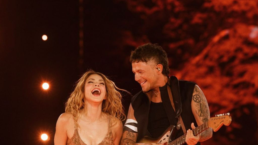 Así ha sido el reencuentro entre Shakira y Alejandro Sanz en el concierto de Madrid
