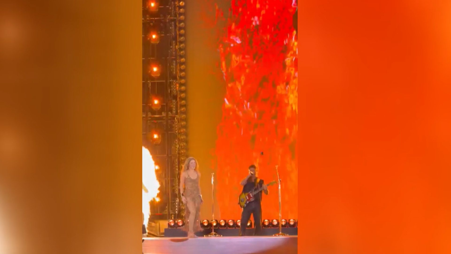 Shakira y Alejandro Sanz desatan la locura en Madrid con su reencuentro en el escenario del Macondo Park al ritmo de 'La Tortura'