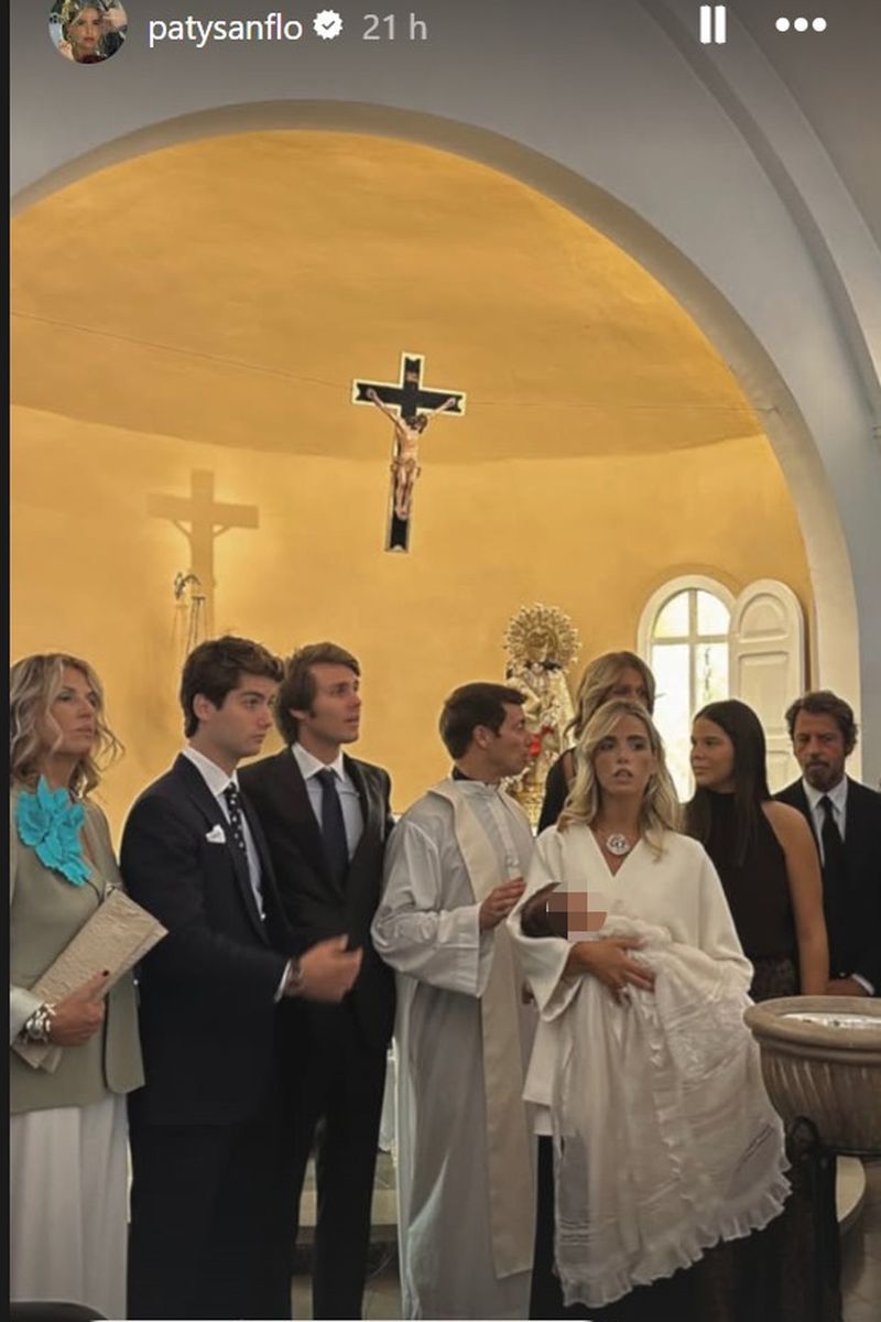 El bautizo de Nicolás junto a sus seres queridos