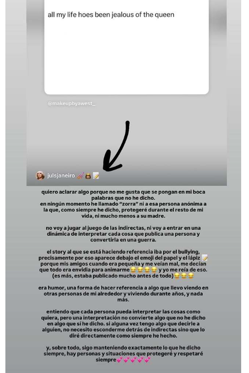 El mensaje de Juls Janeiro