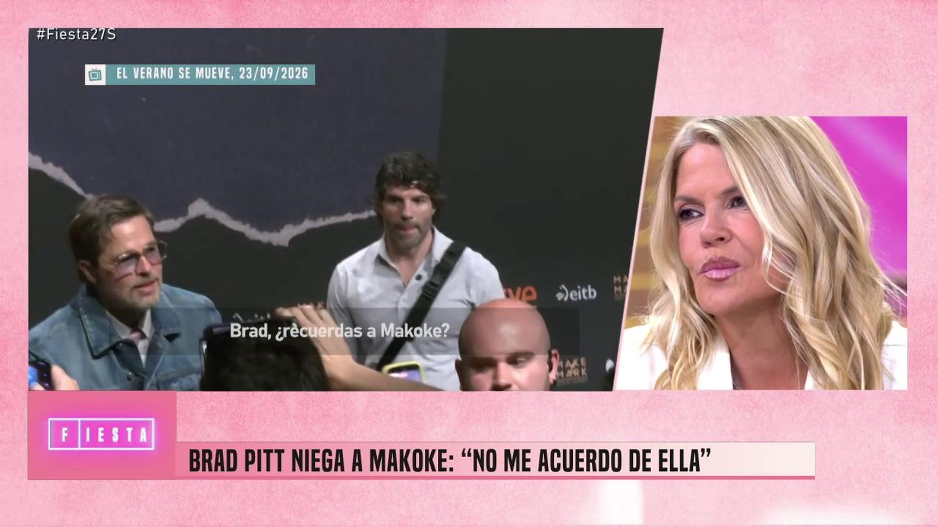 Makoke reacciona a la negativa de Brad Pitt