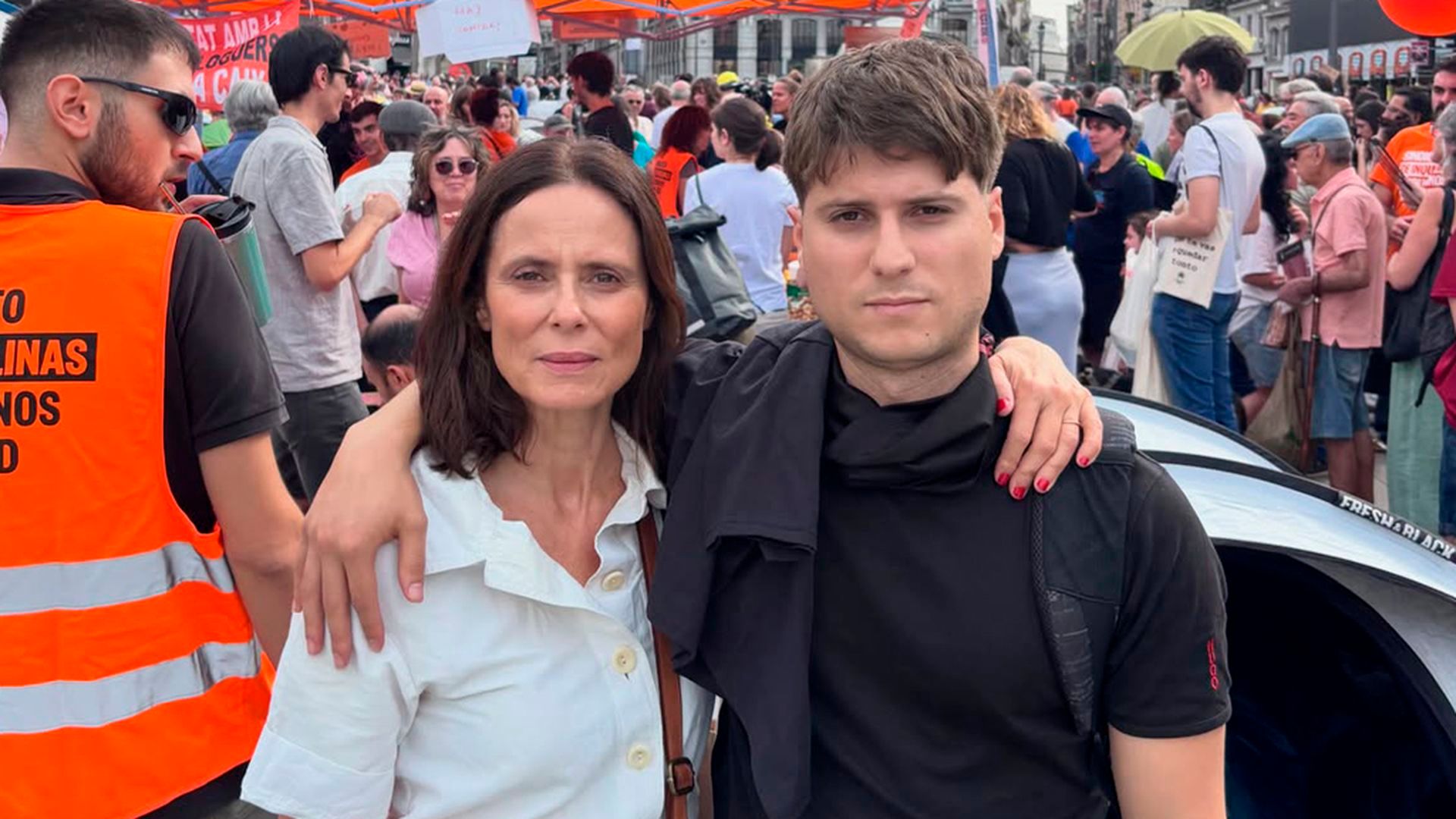 Aitana Sánchez-Gijón y su hijo, Teo Lucadamo