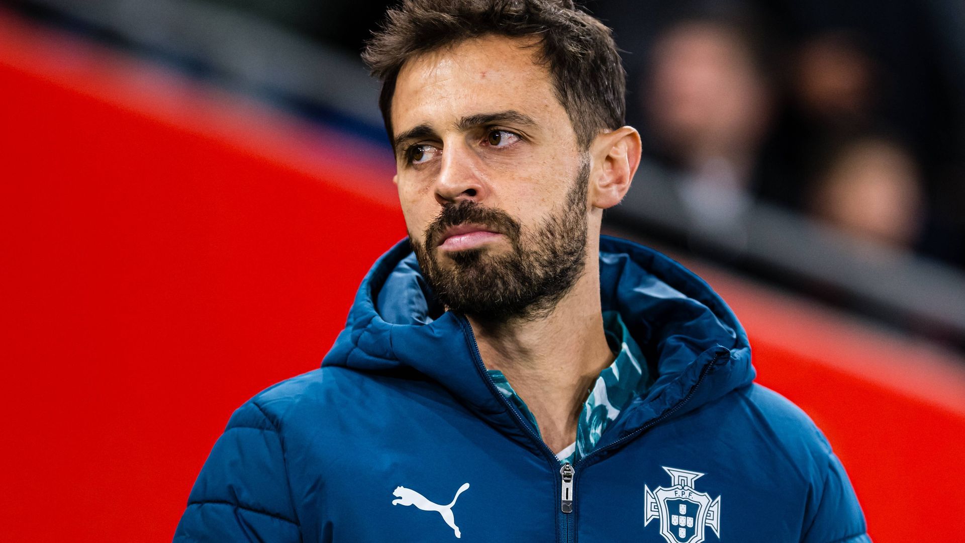 Bernardo Silva, en la previa del Noruega-Portugal