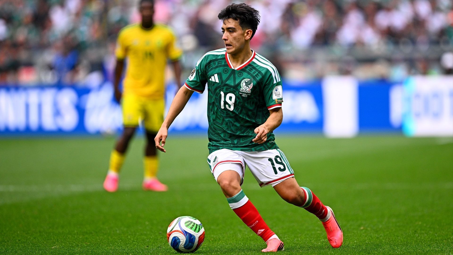Gilberto Mora en un partido con México en el Mundial 2026 Gilberto Mora en un partido con México en el Mundial 2026
