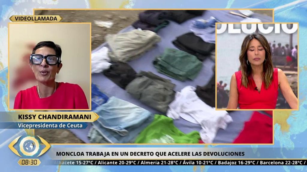 Kissy Chandiramani, vicepresidenta de Ceuta: "Pedimos es un mecanismo extraordinario para devolver inmediatamente a los migrantes"
