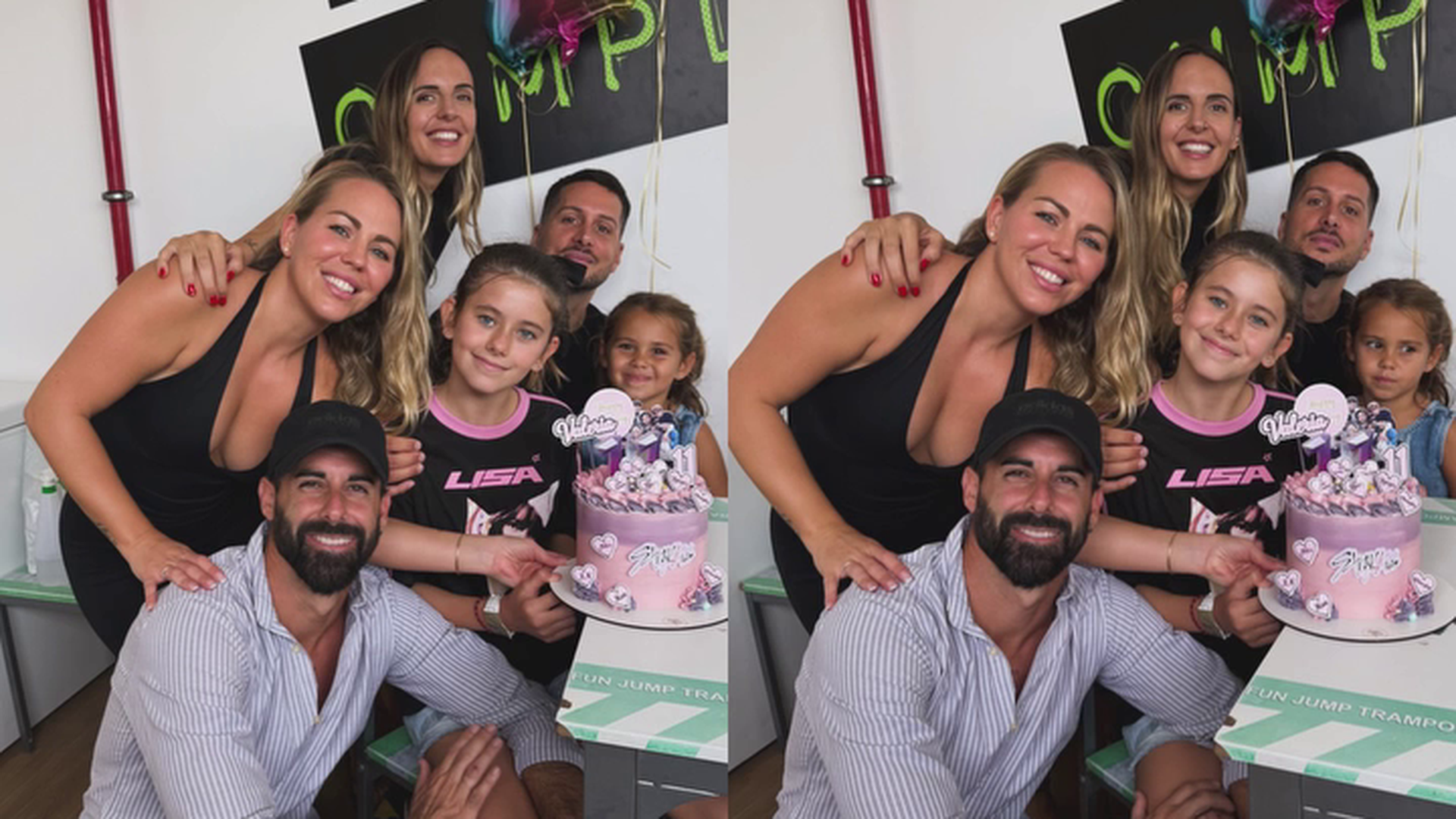 La foto de Yoli y Jonathan, juntos en el cumpleaños de su hija