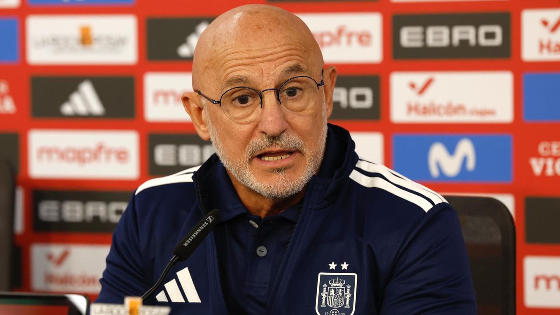 Luis de la Fuente, en la rueda de prensa previa al España-Croacia