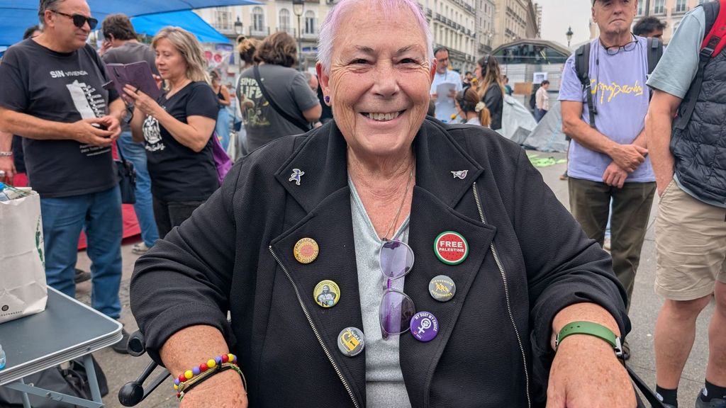 Paca, la nueva Maricarmen, que será desahuciada el 30 de noviembre, en Sol: "Queremos un techo, no una residencia de monjas"
