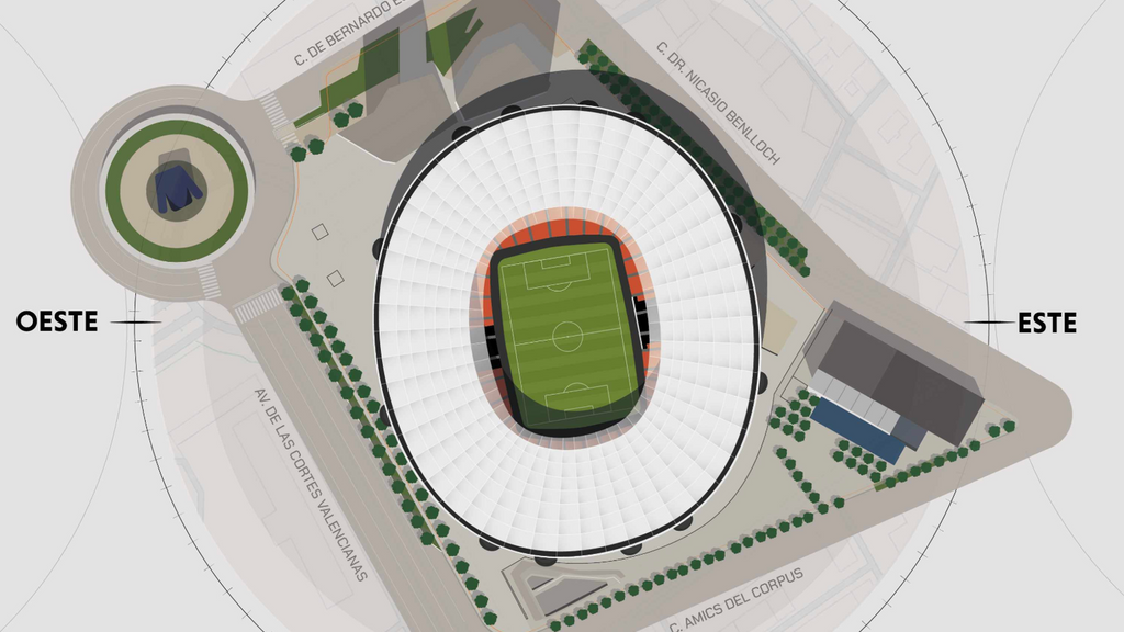 El Valencia presenta el proyecto del Nou Mestalla