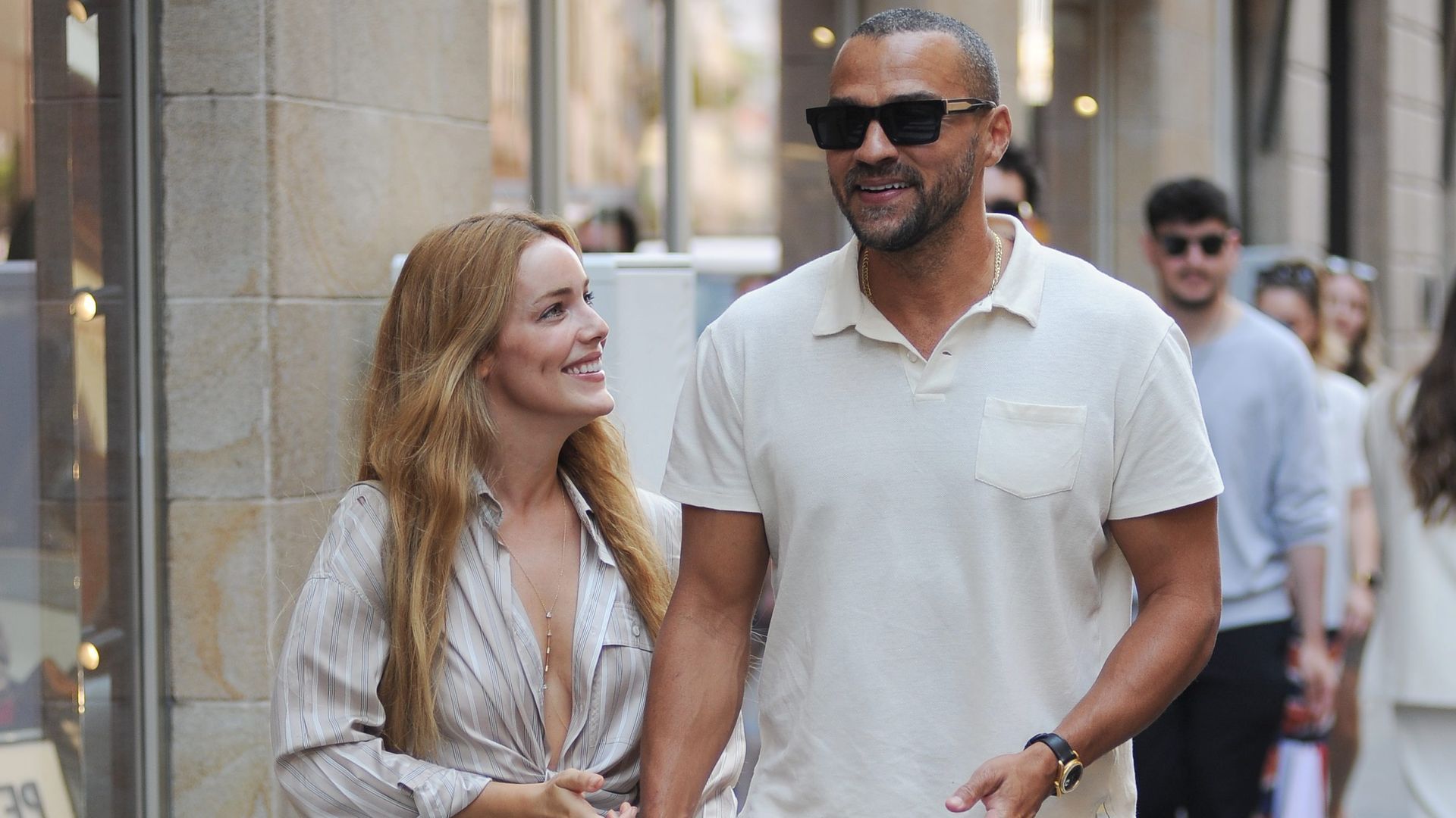 Alejandra Onieva y su marido, el actor de 'Anatomía de Grey' Jesse Williams Alejandra Onieva y su marido, el actor de 'Anatomía de Grey' Jesse Williams