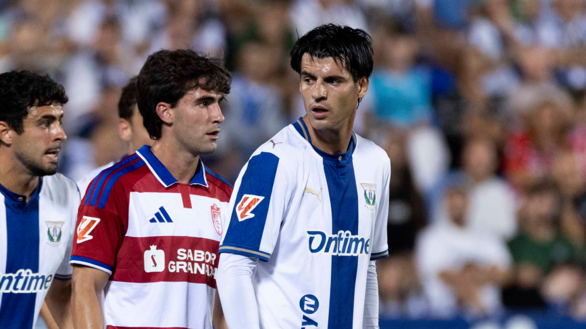 Álvaro Morata, en un partido del Leganés