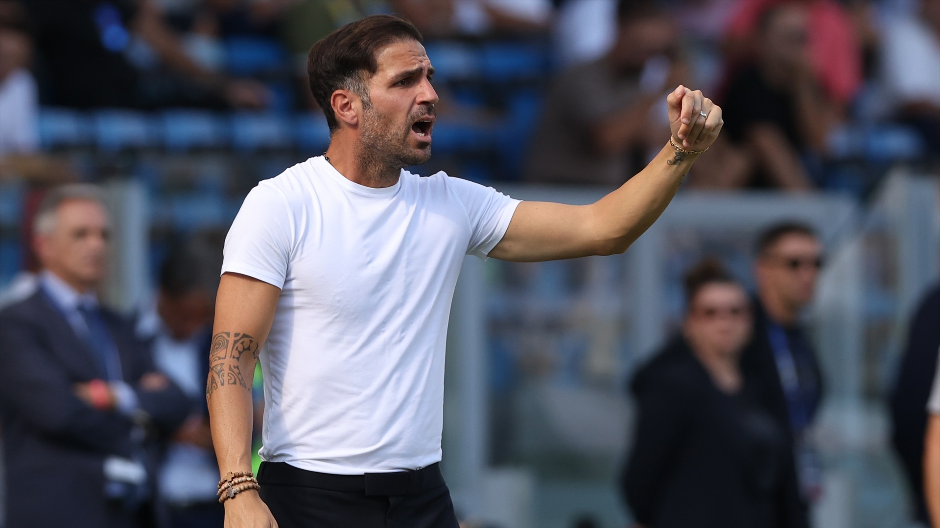 Cesc Fábregas, en un partido del Como Cesc Fábregas, en un partido del Como
