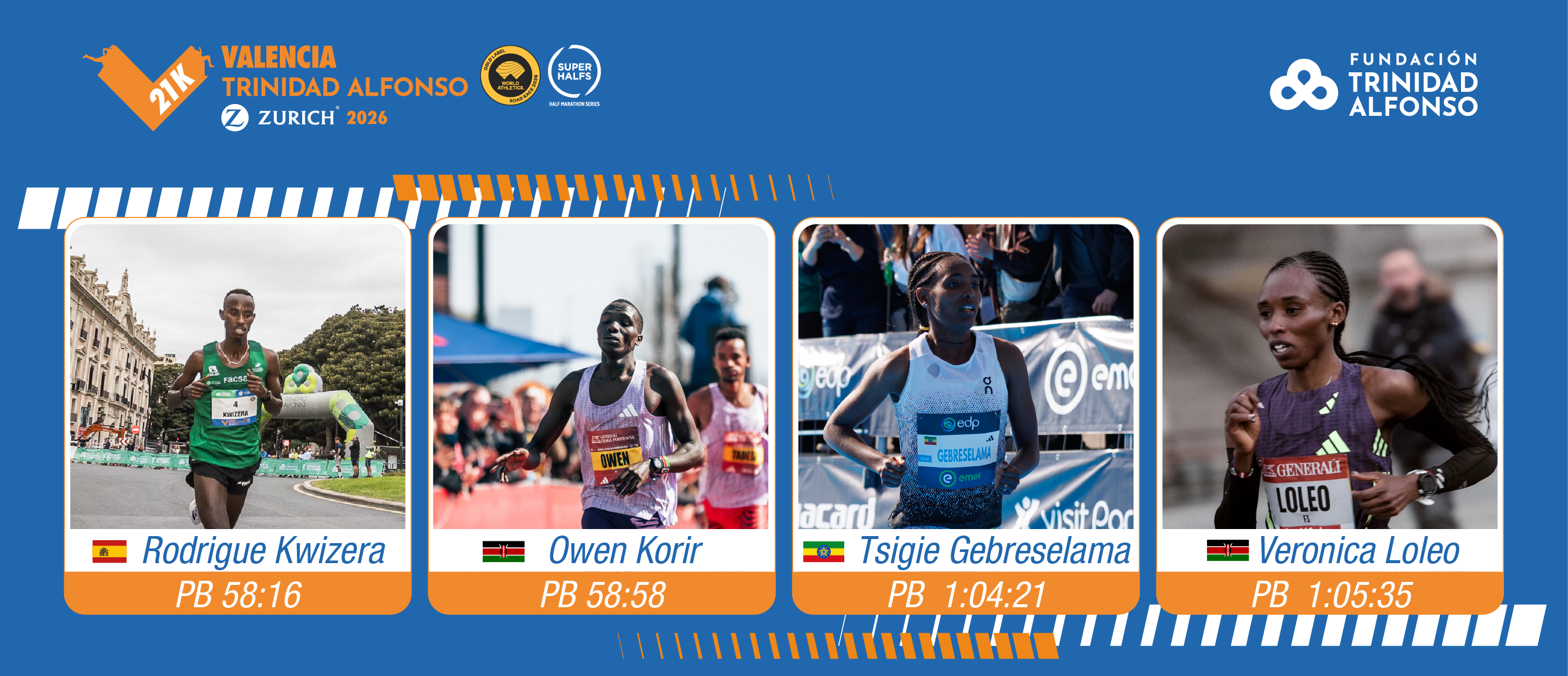 El Medio Maratón Valencia perseguirá una victoria española y un récord de Europa