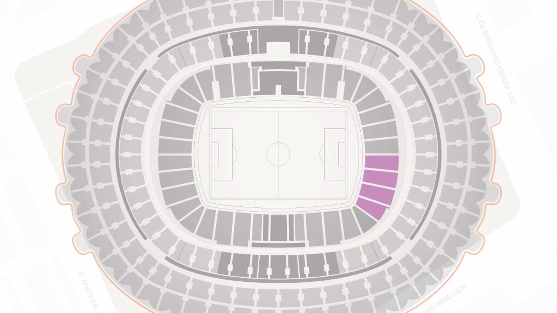 Grada de animación del Nou Mestalla