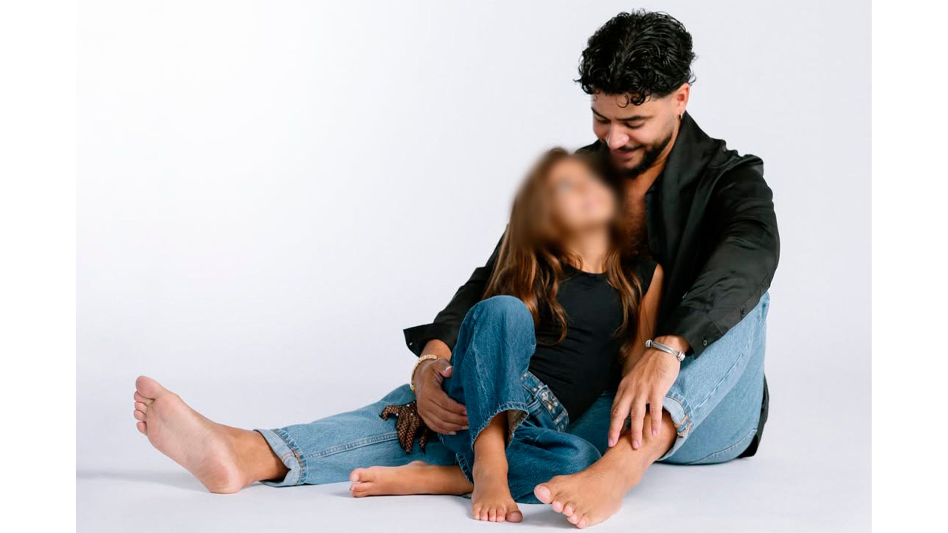 Juan José Peña con su hija