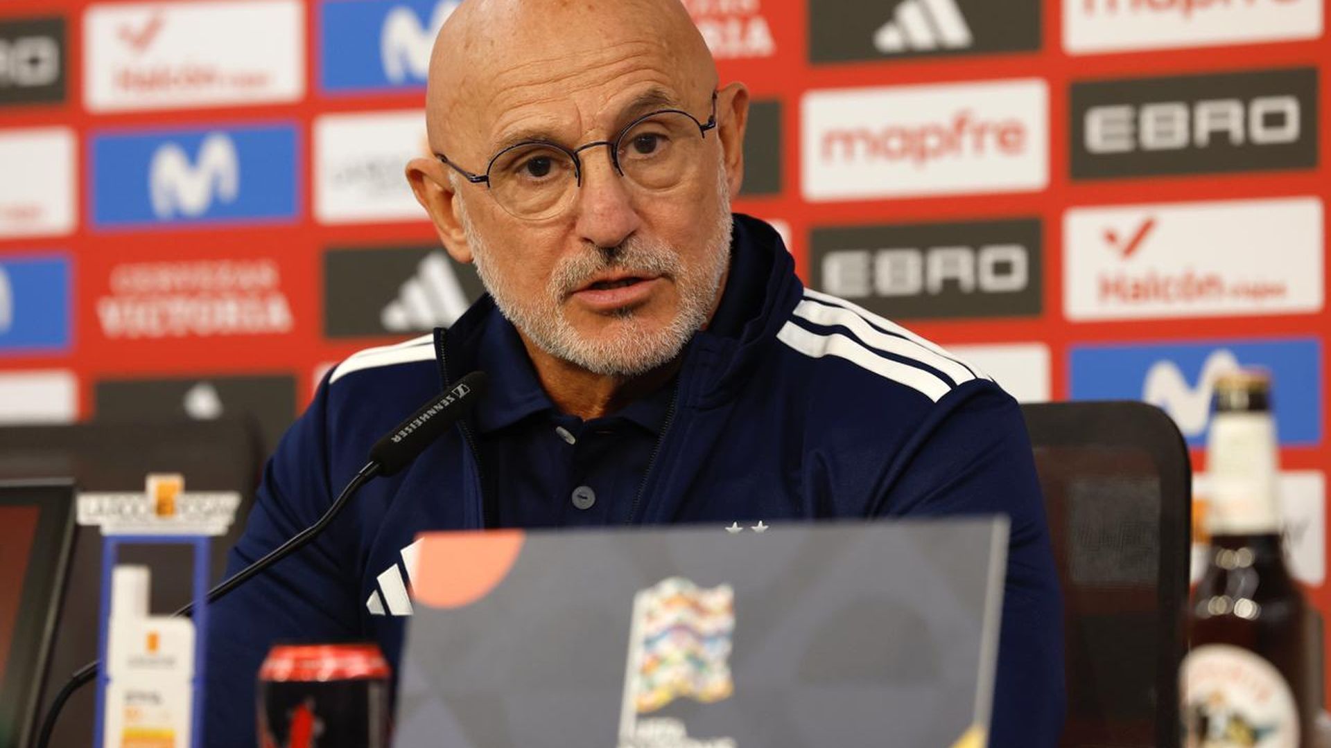 Luis de la Fuente, en la rueda de prensa previa al España-Croacia