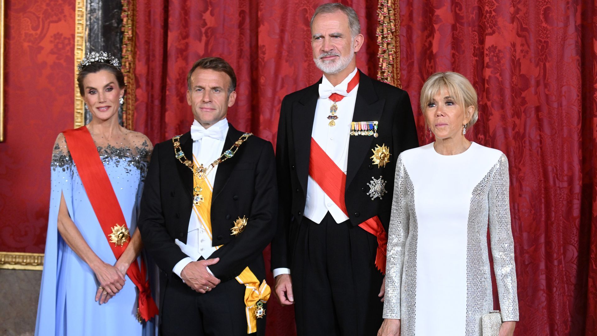 Macron y los reyes Macron y los reyes
