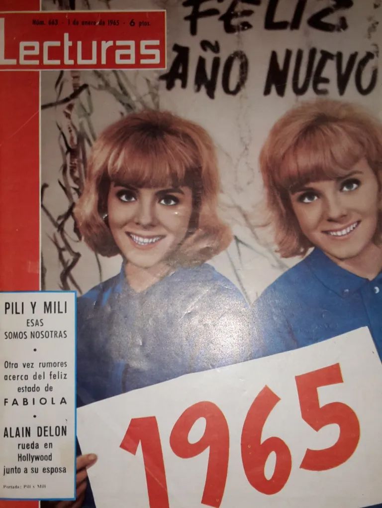 Pili y Mili en la portada de 'Lecturas'