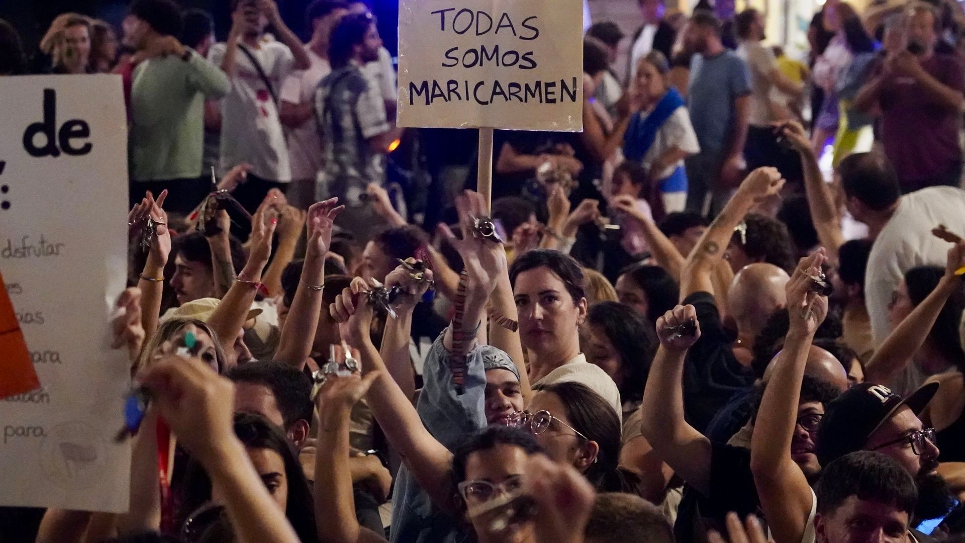 Acampada en la Puerta de El Sol de Madrid
