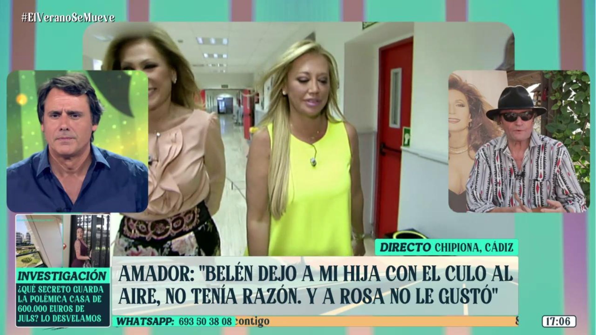 Amador Mohedano se une a las críticas a Belén Esteban: "No se portó bien ni con Rosa ni con mi hija"
