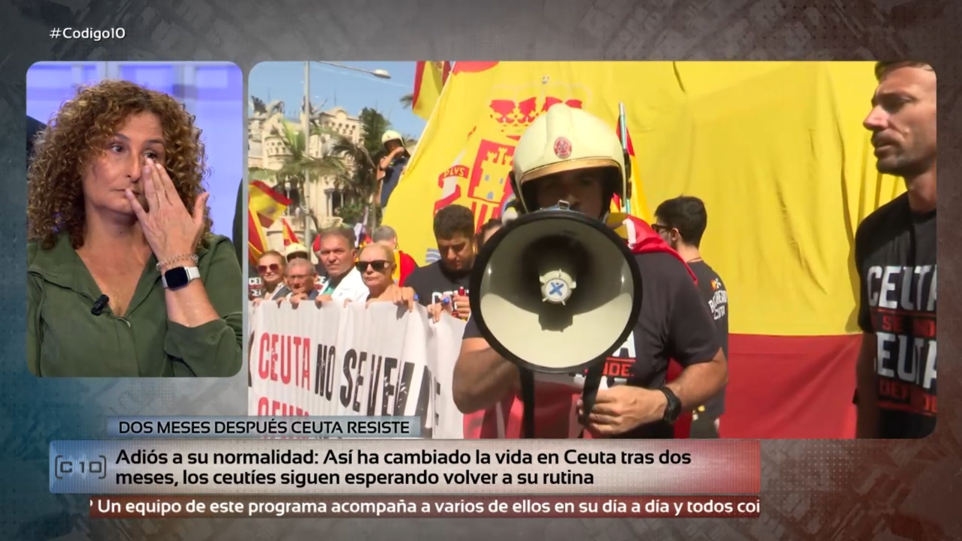 Los ceutíes se emocionan al recordar cómo era su vida antes de la entrada masiva de migrantes: "Mis hijas viven encerradas y con miedo"