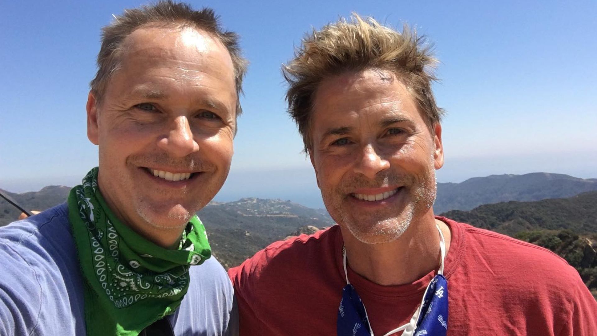 Chad y Rob Lowe en una fotografía antigua